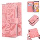 For OPPO Realme X7 (India) / Realme V15 Tiger Embossing Pattern Horizontal Flip Leather Case with Holder & Card Slots & Wallet(Pink) - 1