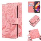 For OPPO Realme X7 Pro 5G Tiger Embossing Pattern Horizontal Flip Leather Case with Holder & Card Slots & Wallet(Pink) - 1