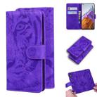 For Xiaomi Mi 11 Pro Tiger Embossing Pattern Horizontal Flip Leather Case with Holder & Card Slots & Wallet(Purple) - 1