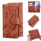 For Xiaomi Mi 11 Pro Tiger Embossing Pattern Horizontal Flip Leather Case with Holder & Card Slots & Wallet(Brown) - 1