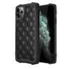 For iPhone 11 Pro 3D Embossed PU + PC + TPU Skidproof Shockproof Case (Black) - 1