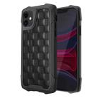 For iPhone 11 3D Embossed PU + PC + TPU Skidproof Shockproof Case (Black) - 1