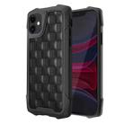 For iPhone 11 3D Embossed PU + PC + TPU Skidproof Shockproof Case (Black) - 1