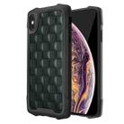 For iPhone X / XS 3D Embossed PU + PC + TPU Skidproof Shockproof Case(Green) - 1