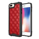 3D Embossed PU + PC + TPU Skidproof Shockproof Case For iPhone 8 Plus / 7 Plus / 6s Plus / 6 Plus(Red) - 1