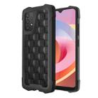 For Samsung Galaxy A32 4G 3D Embossed PU + PC + TPU Skidproof Shockproof Case(Black) - 1