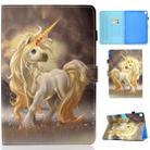 For iPad 10.2 2021 / 2020 / 2019 Colored Drawing Horizontal Flip Leather Case with Holder & Card Slots & Pen Slot & Sleep / Wake-up Function(Unicorn) - 1