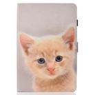 For iPad 10.2 2021 / 2020 / 2019 Colored Drawing Horizontal Flip Leather Case with Holder & Card Slots & Pen Slot & Sleep / Wake-up Function(Cute Cat) - 2