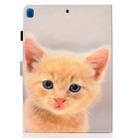 For iPad 10.2 2021 / 2020 / 2019 Colored Drawing Horizontal Flip Leather Case with Holder & Card Slots & Pen Slot & Sleep / Wake-up Function(Cute Cat) - 3