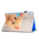 For iPad 10.2 2021 / 2020 / 2019 Colored Drawing Horizontal Flip Leather Case with Holder & Card Slots & Pen Slot & Sleep / Wake-up Function(Cute Cat) - 4