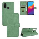 For Ulefone Note 10 Solid Color Skin Feel Magnetic Buckle Horizontal Flip Calf Texture PU Leather Case with Holder & Card Slots & Wallet(Green) - 1