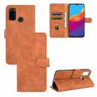 For Ulefone Note 10 Solid Color Skin Feel Magnetic Buckle Horizontal Flip Calf Texture PU Leather Case with Holder & Card Slots & Wallet(Brown) - 1