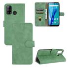 For Oukitel C23 Pro Solid Color Skin Feel Magnetic Buckle Horizontal Flip Calf Texture PU Leather Case with Holder & Card Slots & Wallet(Green) - 1