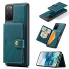 For Samsung Galaxy S20+ JEEHOOD Retro Magnetic Detachable Protective Case with Wallet & Card Slot & Holder(Blue) - 1
