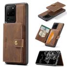 For Samsung Galaxy S20 Ultra 5G JEEHOOD Retro Magnetic Detachable Protective Case with Wallet & Card Slot & Holder(Brown) - 1