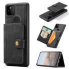 For Google Pixel 5A 5G JEEHOOD Retro Magnetic Detachable Protective Case with Wallet & Card Slot & Holder(Black) - 1