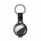 Shockproof Anti-scratch Aluminum Alloy Case Cover with Keychain Ring Loop For AirTag(Grey) - 1