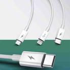 TOTUDESIGN B3B-008 Glory Series 3 in 1 2.4A USB-C / Type-C to 8 Pin + Micro USB + USB-C / Type-C Multifunction Fast Charging Cable, Length: 1.2m - 2