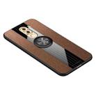 For Huawei Honor 6X XINLI Stitching Cloth Textue Shockproof TPU Protective Case with Ring Holder(Brown) - 1