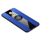For Huawei Maimang 5 XINLI Stitching Cloth Textue Shockproof TPU Protective Case with Ring Holder(Blue) - 1