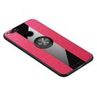 For Huawei Honor 7X XINLI Stitching Cloth Textue Shockproof TPU Protective Case with Ring Holder(Red) - 1