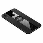 For Huawei Honor 8X XINLI Stitching Cloth Textue Shockproof TPU Protective Case with Ring Holder(Black) - 1