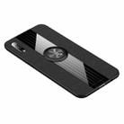 For Huawei Honor 9X XINLI Stitching Cloth Textue Shockproof TPU Protective Case with Ring Holder(Black) - 1