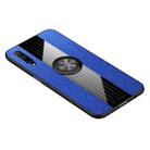 For Huawei Honor 9X Pro XINLI Stitching Cloth Textue Shockproof TPU Protective Case with Ring Holder(Blue) - 1