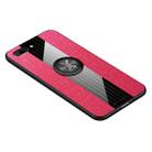 For Huawei Honor 10 XINLI Stitching Cloth Textue Shockproof TPU Protective Case with Ring Holder(Red) - 1