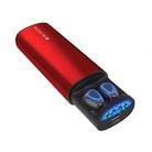 JAKCOM TWS2 Bluetooth 5.0 2 In 1 True Wireless Bluetooth Earphone Power Bank(Red) - 1