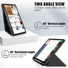 For iPad Pro 12.9 2022 / 2021 Multi-folding Horizontal Flip PU Leather Shockproof Tablet Case with Holder & Sleep / Wake-up Function(Black) - 3