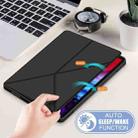 For iPad Pro 12.9 2022 / 2021 Multi-folding Horizontal Flip PU Leather Shockproof Tablet Case with Holder & Sleep / Wake-up Function(Black) - 7