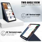 For iPad Pro 12.9 2022 / 2021 Multi-folding Horizontal Flip PU Leather Shockproof Tablet Case with Holder & Sleep / Wake-up Function (Dark Blue) - 3