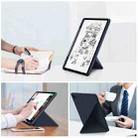 For iPad Pro 12.9 2022 / 2021 Multi-folding Horizontal Flip PU Leather Shockproof Tablet Case with Holder & Sleep / Wake-up Function (Dark Blue) - 4