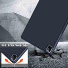 For iPad Pro 12.9 2022 / 2021 Multi-folding Horizontal Flip PU Leather Shockproof Tablet Case with Holder & Sleep / Wake-up Function (Dark Blue) - 6