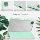 For iPad Pro 11 2022 / 2021 / 2020 / 2018 Three-folding Acrylic TPU + PU Leather Horizontal Flip Tablet Case with Holder & Pen Slot & Sleep / Wake-up Function(Mint Green) - 4