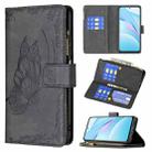 For Xiaomi Mi 10T Lite 5G Flying Butterfly Embossing Pattern Zipper Horizontal Flip Leather Case with Holder & Card Slots & Wallet(Black) - 1