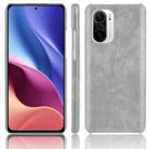 For Xiaomi Redmi K40 / K40 Pro / Poco F3 Shockproof Litchi Texture PC + PU Case(Grey) - 1