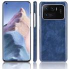 For Xiaomi Mi 11 Ultra Shockproof Litchi Texture PC + PU Case(Blue) - 1