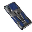 For vivo Y72 5G Armor Warrior Shockproof PC + TPU Protective Case(Blue) - 1