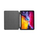 For iPad Pro 11 2022 / 2021 Marble Texture Horizontal Flip Leather Tablet Case with Three-folding Holder & Sleep / Wake-up Function(Grey) - 4