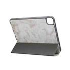 For iPad Pro 11 2022 / 2021 Marble Texture Horizontal Flip Leather Tablet Case with Three-folding Holder & Sleep / Wake-up Function(Grey) - 5