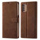 For Xiaomi Poco M3 / Redmi 9T / 9 Power Forwenw F1 Series Matte Strong Magnetism Horizontal Flip Leather Case with Holder & Card Slots & Wallet & Photo Frame(Brown) - 1