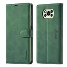 For Xiaomi Poco X3 / X3 NFC / X3 Pro Forwenw F1 Series Matte Strong Magnetism Horizontal Flip Leather Case with Holder & Card Slots & Wallet & Photo Frame(Green) - 1