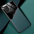 For OPPO A74 4G All-inclusive Leather + Organic Glass Protective Case with Metal Iron Sheet(Green) - 1