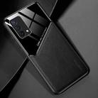 For OPPO K9 All-inclusive Leather + Organic Glass Protective Case with Metal Iron Sheet(Black) - 1