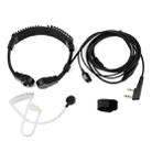 RETEVIS K-001 2 Pin Retractable Throat Covert Acoustic Tube Earphone Microphone for H-777/RT-5R - 1