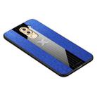 For Huawei Honor 6X XINLI Stitching Cloth Textue Shockproof TPU Protective Case(Blue) - 1