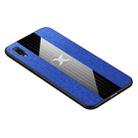 For Huawei Enjoy 9e XINLI Stitching Cloth Textue Shockproof TPU Protective Case(Blue) - 1