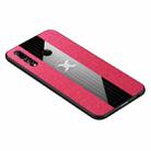 For Huawei Enjoy 9s XINLI Stitching Cloth Textue Shockproof TPU Protective Case(Red) - 1